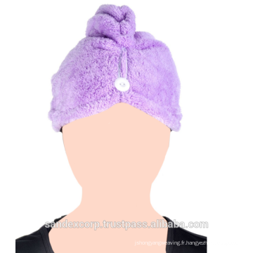 serviette à cheveux turban en coton